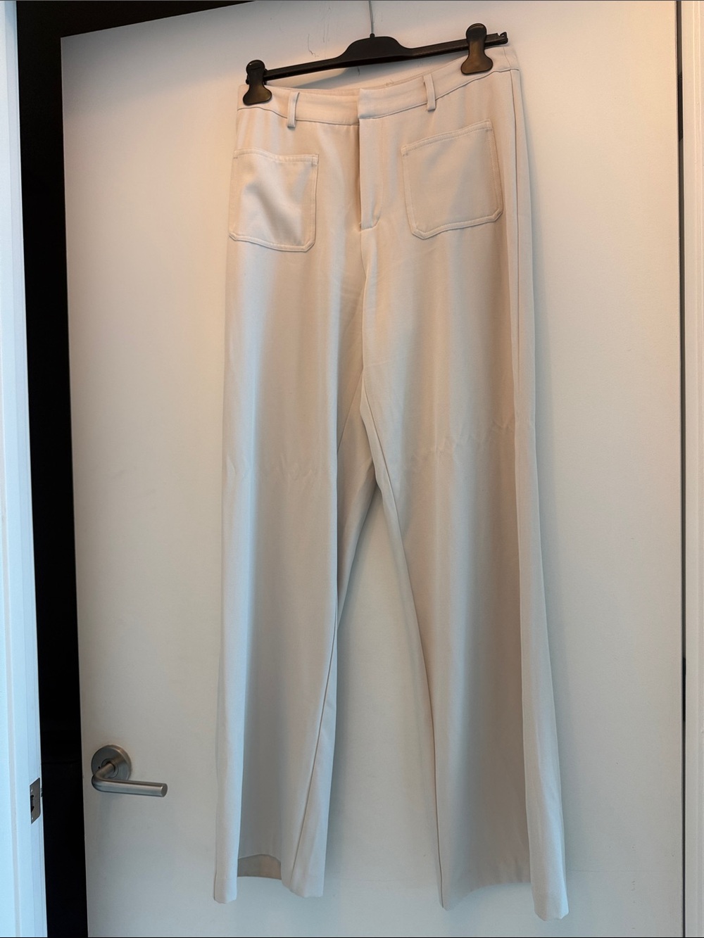 Fashion Nova Cream Wide-Leg Women's Trousers